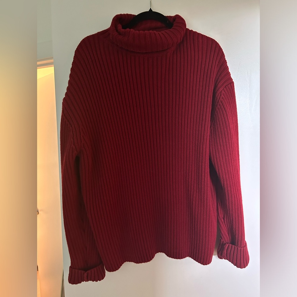 Banana Republic Chunky Red Sweater